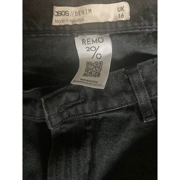 ASOS Faded Black REMO 20 Jeans - US 12 / UK 16 - Picture 6 of 6